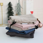 Cotton Linen Laundry Bag with Waterproof Coating – Drawstring Storage Sack
