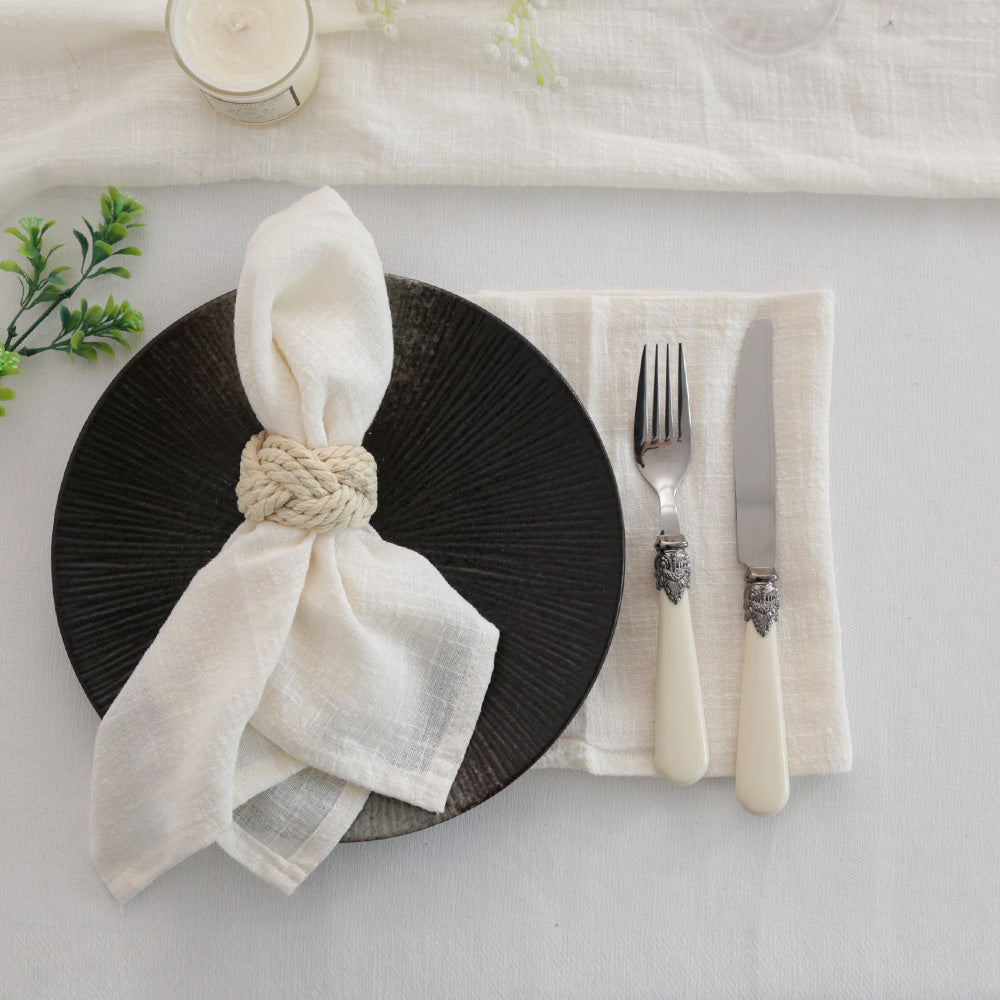 Cotton Table Napkins – Soft, Absorbent & Reusable, Set of 4