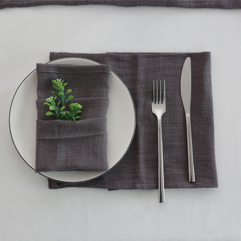 Cotton Table Napkins – Soft, Absorbent & Reusable, Set of 4