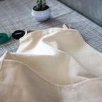 Cotton Canvas Art Apron with Detachable Sleeves – Adjustable Artist Apron with Pockets