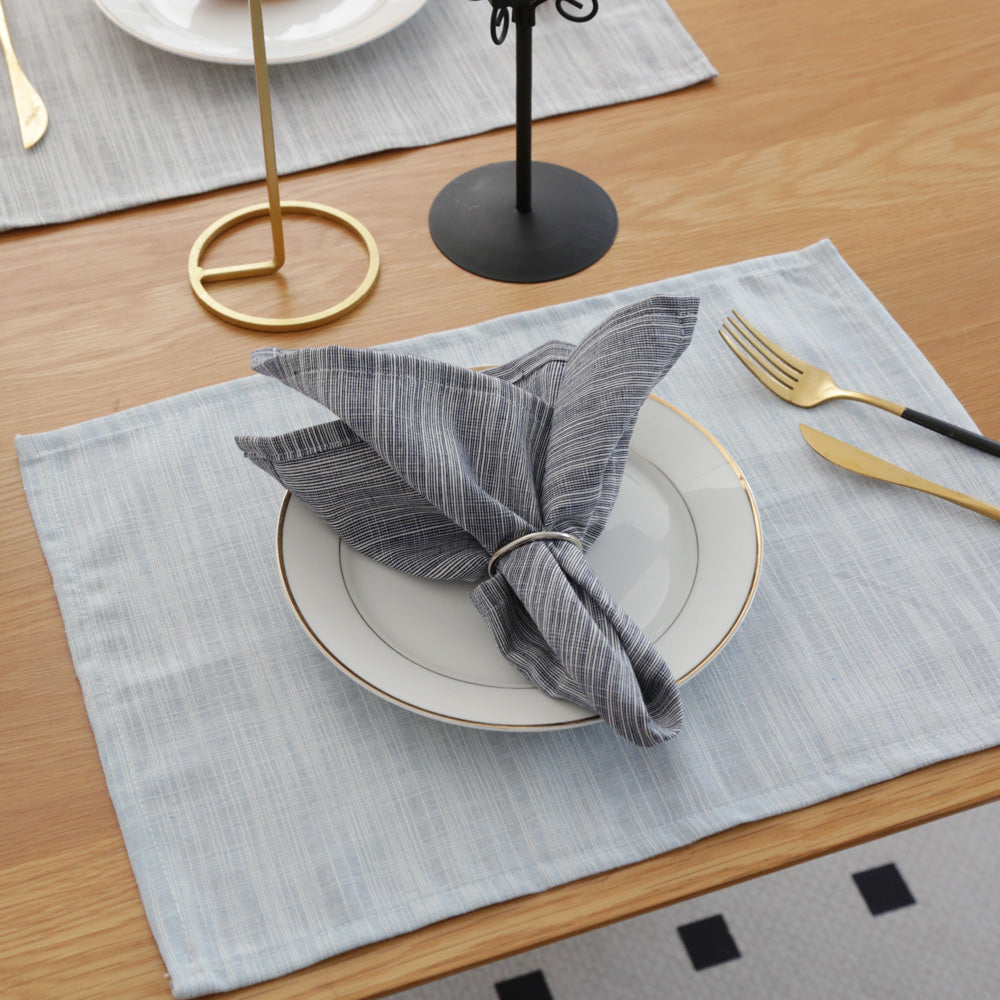Natural Cotton Linen Placemats – Set of 4, 30 × 40 cm