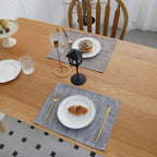 Natural Cotton Linen Placemats – Set of 4, 30 × 40 cm