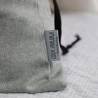 Cotton Linen Laundry Bag with Waterproof Coating – Drawstring Storage Sack